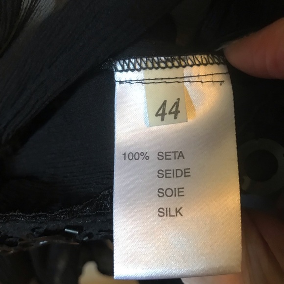 Blumarine Sequined 100% Silk Blouse Size 44 - Picture 4 of 10